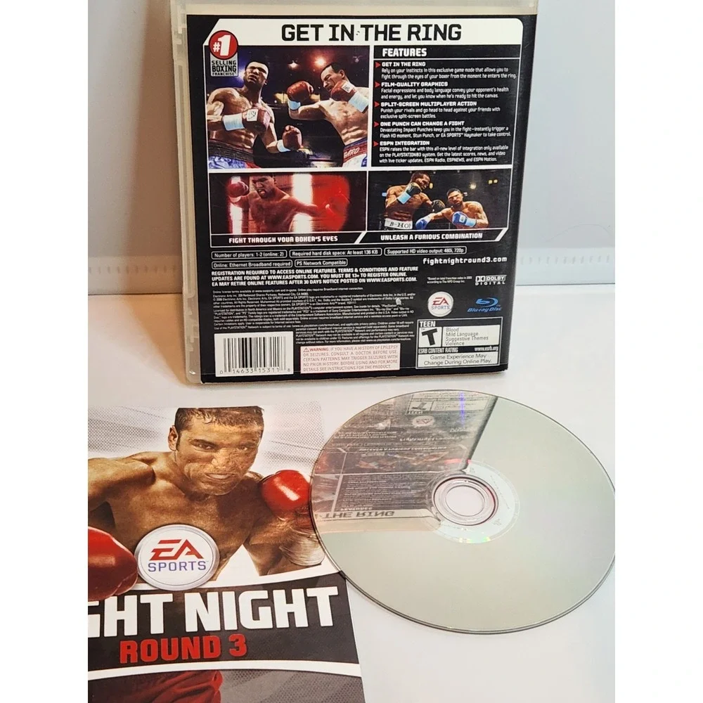 Fight Night Round 3 PlayStation 3 PS3 Complete VGC Tested